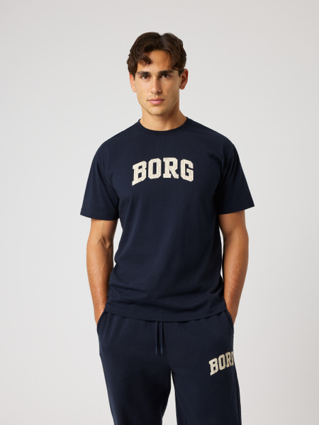 Björn Borg Borg Classic Print T-shirt Marineblå, L