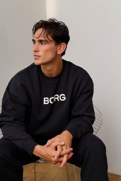 Björn Borg Borg Oversized Sweatshirt Sort, L