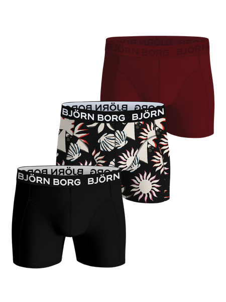 Björn Borg Bamboo Cotton Blend Boxers 3-pack Sort, XXL