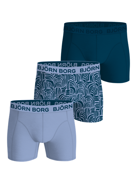 Björn Borg Bamboo Cotton Blend Boxers 3-pack Blå, L