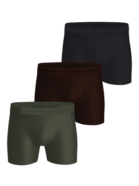 Björn Borg Microfiber Boxers 3-pack Sort, XL