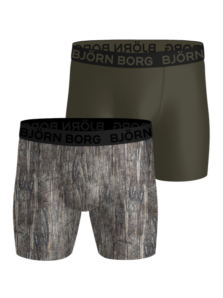 Björn Borg Sports Microfiber Boxers 2-pack Grön, L