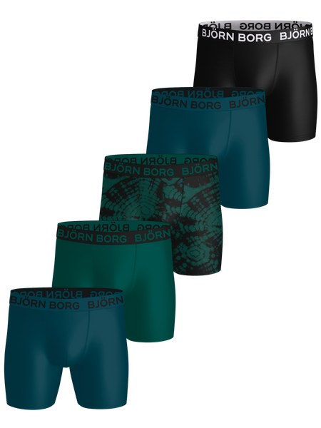 Björn Borg Sports Microfiber Boxers 5-pack Svart, L
