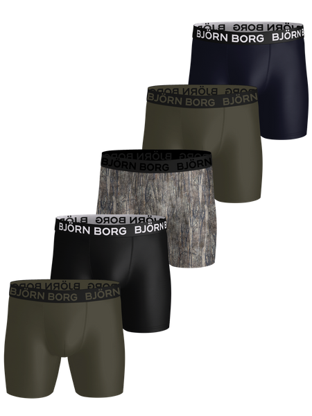 Björn Borg Sports Microfiber Boxers 5-pack Svart, L