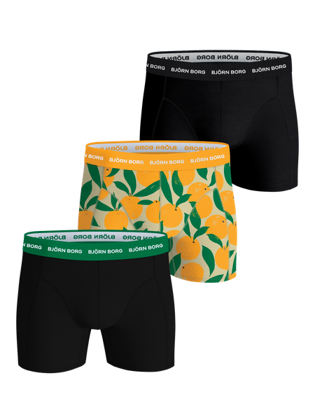 Björn Borg Cotton Stretch Boxers 3-pack Sort, S