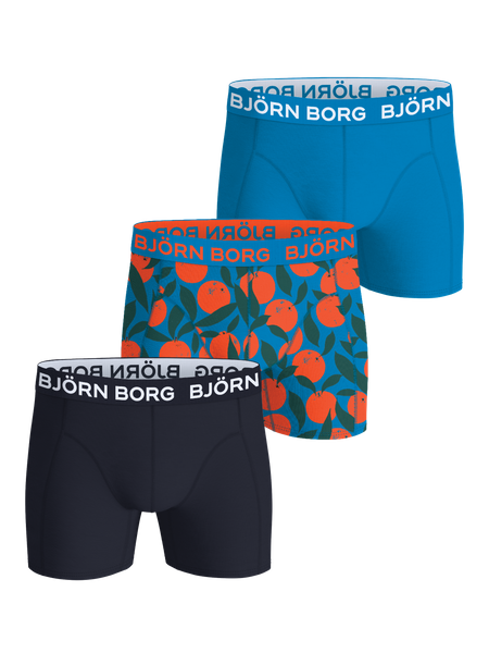 Björn Borg Cotton Stretch Boxers 3-pack Blå, L