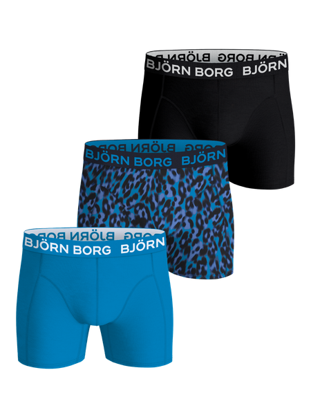 Björn Borg Cotton Stretch Boxers 3-pack Sort, S