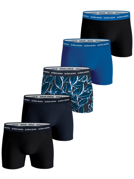 Björn Borg Cotton Stretch Boxers 5-pack Sort, S