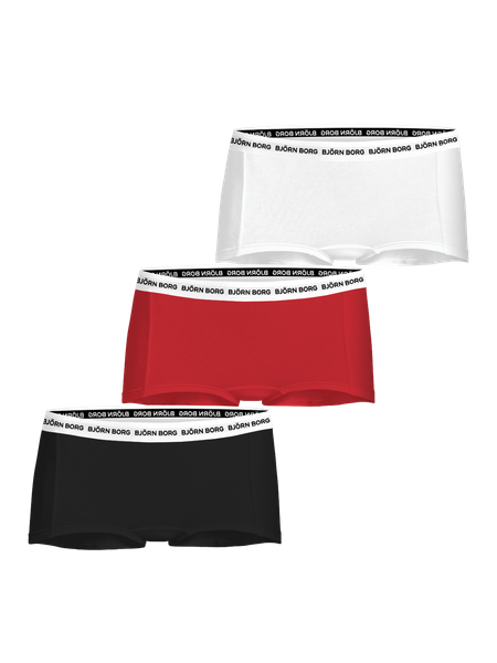 Björn Borg Cotton Stretch Logo Boxers Shorts 3-pack Sort, 170