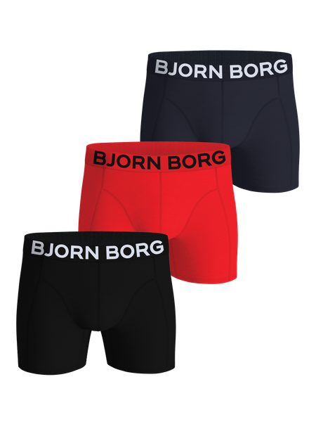 Björn Borg Organic Cotton Stretch Boxers 3-pack Sort, XL