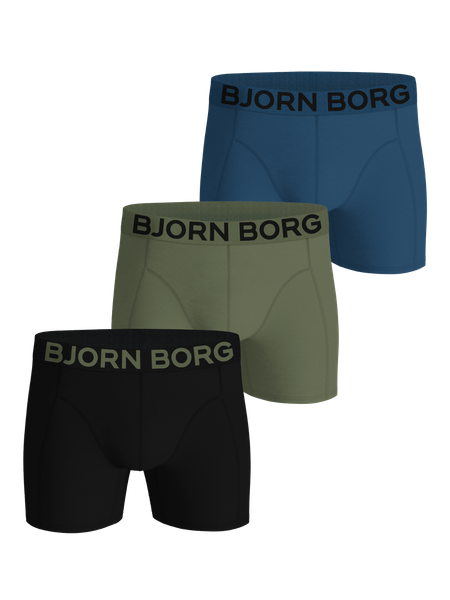 Björn Borg Organic Cotton Stretch Boxers 3-pack Sort, XL