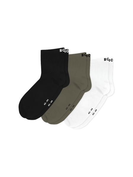 Björn Borg Sports Mid Ankle Socks 3-pack Sort, 43-46