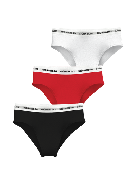 Björn Borg Cotton Stretch Logo Briefs 3-pack Svart, 122-128
