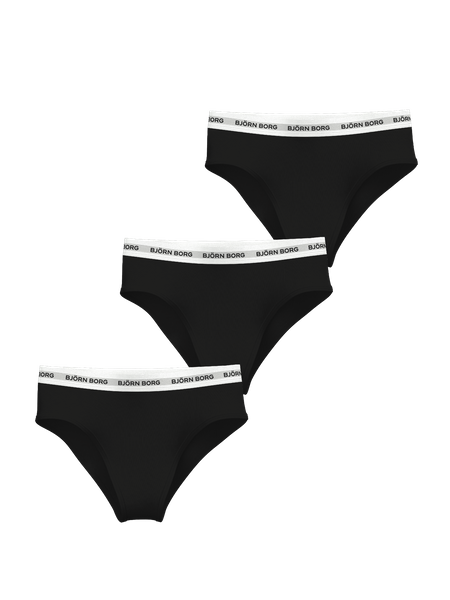Björn Borg Cotton Stretch Logo Briefs 3-pack Svart, 122-128