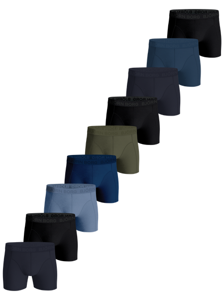 Cotton Stretch Boxers 9-pack