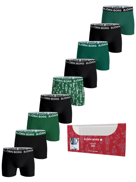 Cotton Stretch Boxers 9-pack