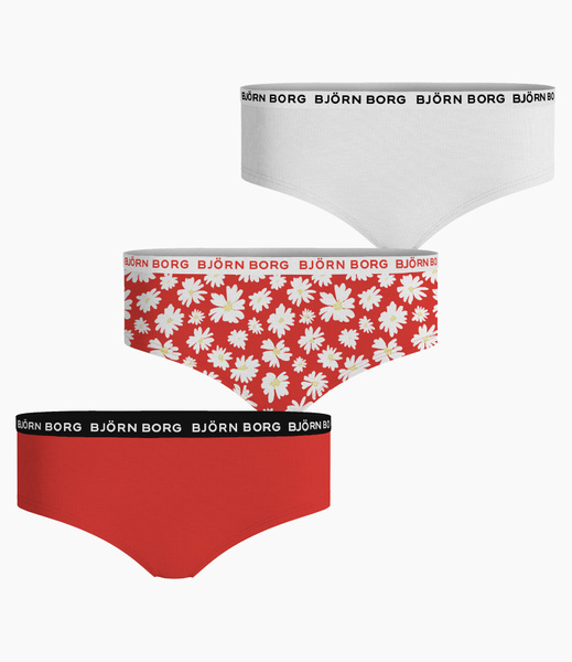 Björn Borg Fourflower Girls Hipsters 3-pack Multi, 158-164 unisex
