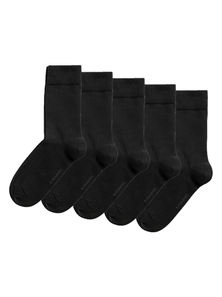 Björn Borg Essential Socks 5-pack Svart, 41-45 | Apparel & Accessories - Clothing - Underwear & Socks - Socks | ModeLejon