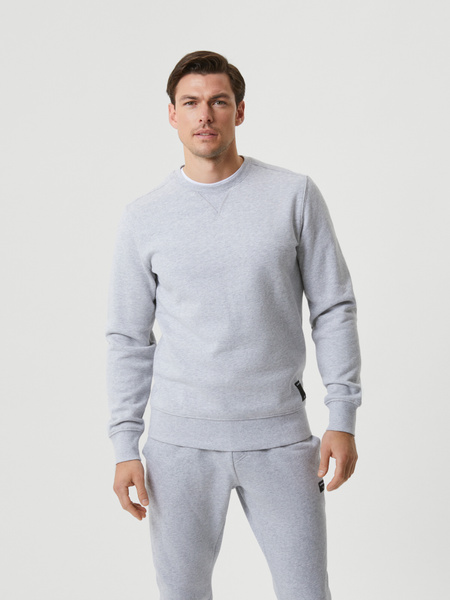 Björn Borg Centre Crew i grått – sweatshirt med mjuk insida – baksida