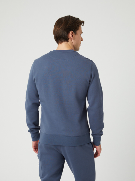 Björn Borg Centre Crew – blå sweatshirt med v-detalj – baksida