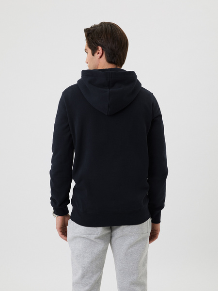 Björn Borg Centre Hoodie – svart luvtröja med ficka – baksida