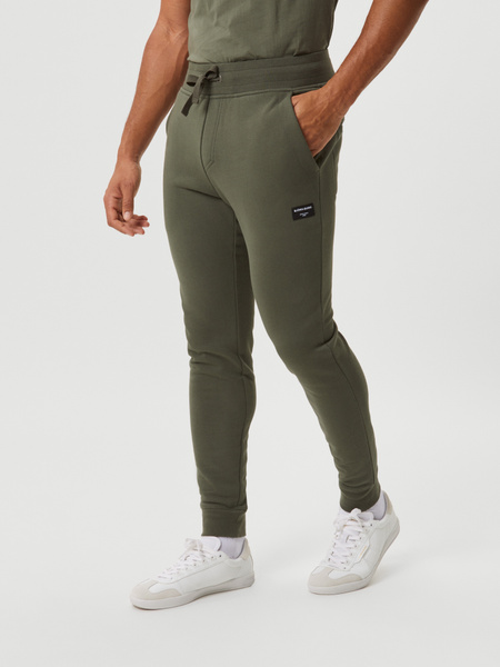 Björn Borg Centre Tapered Pants grön – mjukbyxa med muddar – baksida