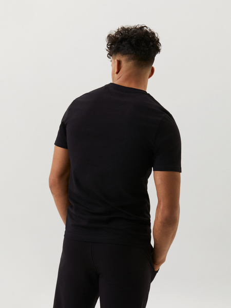 Björn Borg Core Slim t-shirt 2-pack i mjuk bomull i svart – baksida