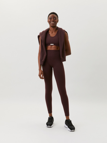 BJÖRN BORG Sthlm Seamless Tights women Fudge ML Recycled Polyester