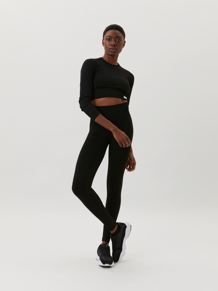 BJÖRN BORG Sthlm Seamless Tights women Black Beauty ML Recycled Polyester
