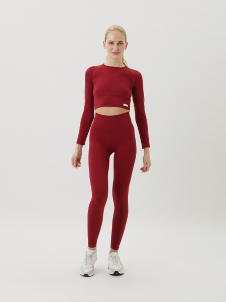 BJÖRN BORG Sthlm Seamless Tights women Biking Red ML Recycled Polyester
